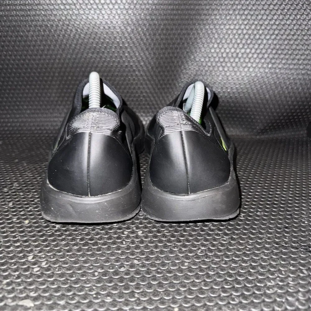 Oofos OOmg Fibre Low Black Gray Slip On Comfort Sneakers Shoes Men’s Size 10.5